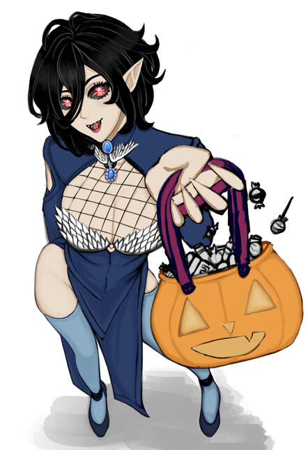 OC Sil Halloween skeb