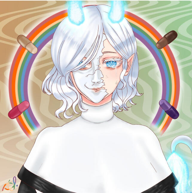 OC Sil as We Happy Few Headshot